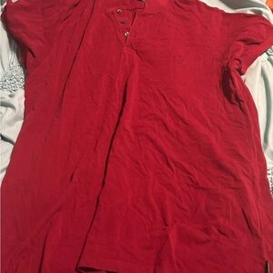 French Connection Vibrant Red Shirt